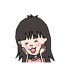 前髪パツ子 バージョン2（個別スタンプ：5）