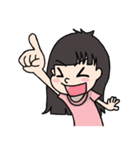 前髪パツ子 バージョン2（個別スタンプ：7）