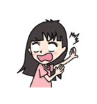 前髪パツ子 バージョン2（個別スタンプ：15）