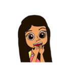 Olive Skin Girl（個別スタンプ：7）