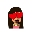 Olive Skin Girl（個別スタンプ：8）