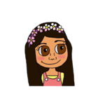 Olive Skin Girl（個別スタンプ：11）