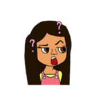 Olive Skin Girl（個別スタンプ：13）
