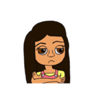 Olive Skin Girl（個別スタンプ：14）