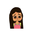 Olive Skin Girl（個別スタンプ：18）