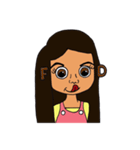 Olive Skin Girl（個別スタンプ：21）