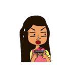 Olive Skin Girl（個別スタンプ：23）