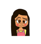 Olive Skin Girl（個別スタンプ：26）