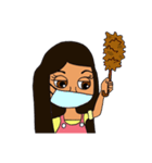 Olive Skin Girl（個別スタンプ：29）