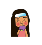 Olive Skin Girl（個別スタンプ：32）