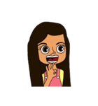 Olive Skin Girl（個別スタンプ：34）