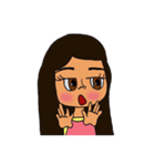 Olive Skin Girl（個別スタンプ：35）