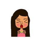 Olive Skin Girl（個別スタンプ：37）