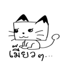 Cats square face（個別スタンプ：8）