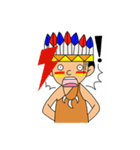 Bison-A Little Red Indian boy（個別スタンプ：27）