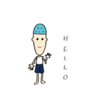The Blue Bald boy（個別スタンプ：1）