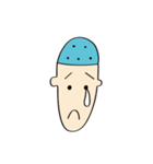 The Blue Bald boy（個別スタンプ：3）