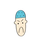 The Blue Bald boy（個別スタンプ：4）