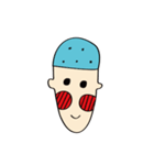 The Blue Bald boy（個別スタンプ：5）