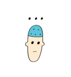 The Blue Bald boy（個別スタンプ：11）