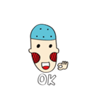 The Blue Bald boy（個別スタンプ：31）