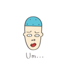 The Blue Bald boy（個別スタンプ：39）
