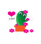cactus happy（個別スタンプ：1）