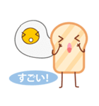 Mr. Bread with Eggs And strawberries（個別スタンプ：4）