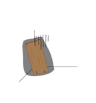 Just a piece of wood.（個別スタンプ：8）