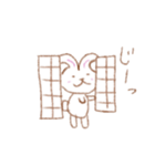 ブラウンラビット（個別スタンプ：3）