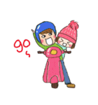 Hair cap sister（個別スタンプ：8）
