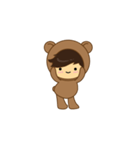 Boy Brown Bear Dance（個別スタンプ：1）