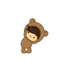 Boy Brown Bear Dance（個別スタンプ：5）