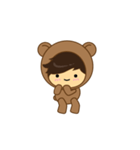 Boy Brown Bear Dance（個別スタンプ：6）