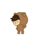 Boy Brown Bear Dance（個別スタンプ：7）