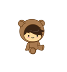 Boy Brown Bear Dance（個別スタンプ：16）