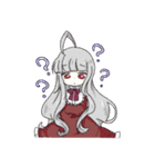 白黒姉妹とおともだち（個別スタンプ：3）