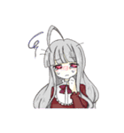 白黒姉妹とおともだち（個別スタンプ：5）