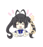 白黒姉妹とおともだち（個別スタンプ：6）