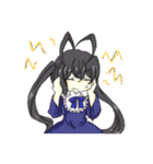 白黒姉妹とおともだち（個別スタンプ：8）