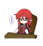 白黒姉妹とおともだち（個別スタンプ：34）