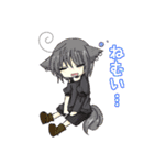 白黒姉妹とおともだち（個別スタンプ：39）