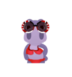 Hippo Slow Life Bikini（個別スタンプ：36）