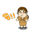 Cute Woman Teacher Thai（個別スタンプ：3）
