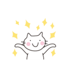 ほのぼのしろねこ（個別スタンプ：8）