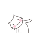 ほのぼのしろねこ（個別スタンプ：9）