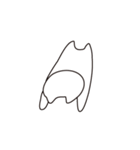 ほのぼのしろねこ（個別スタンプ：17）