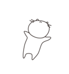 ほのぼのしろねこ（個別スタンプ：18）