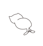 ほのぼのしろねこ（個別スタンプ：19）