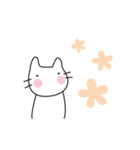 ほのぼのしろねこ（個別スタンプ：27）